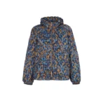 CHCH Women Print Midi Clothing Hooded Jackets Casual Long Sleeve Outwear Thin Coats Zipper Windbreaker Female Top