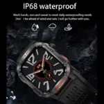 2025 New LED Flashlight Smart Watch Men Bluetooth Call Waterproof 600mAh Large Battery Smartwatch Heart Rate Monitor Smart Watch