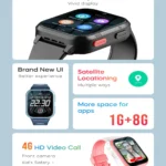 ROM 8GB 4G Kids Smart Watch GPS WiFi Position Video Call Phone Sound Recording Children Smartwatch Call Back Monitor Alarm Clock