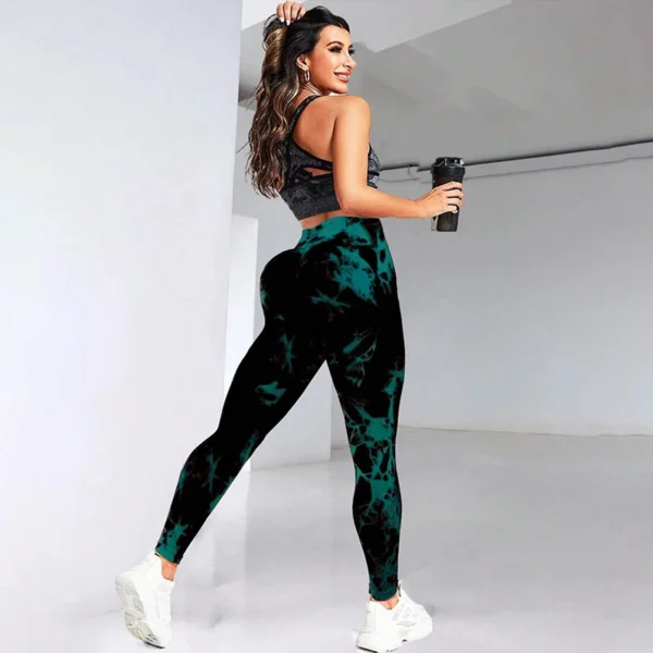 Tie Dye Workout Seamless Leggings for Women High Waist Gym Leggings Yoga Pants