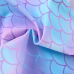 Girl's Swimsuit Fashion Mermaid Scale Print Children's Bikini Swimsuit