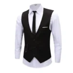 7XL High Quality Dress Vests For Men Slim Fit Mens Suit Vest Male Waistcoat Gilet Homme Casual Sleeveless Formal Business Jacket