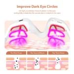 3D EMS Eye Massager with Red Light