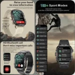 2025 For Xiaomi New Rugged Military GPS Smart Watch Men Bluetooth Call Health Monitoring AI Voice Sports Waterproof Smartwatches