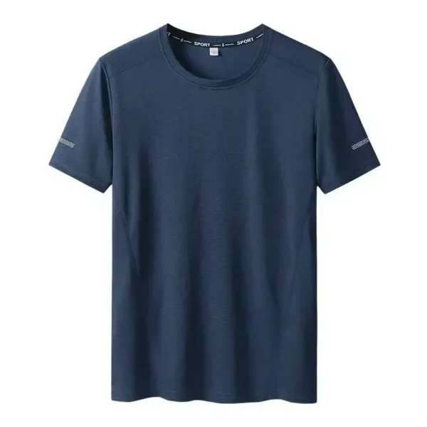 3pcs Summer Sport T-shirt for Men Plus Size 6XL/7XL Quick Dry Tees Oversized Round Neck Short Sleeve Fitness Running T-shirt