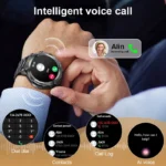 LIGE 2025 New Bluetooth Call Smart Watch Men Full Touch Screen Health Monitor Clock With Flashlight Smartwatch For IOS Android
