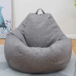 Large Small Lazy Sofa Cover Chairs Without Filler Linen Cloth Lounger Seat Bean Bag Pouf Puff Couch Tatami Living Room