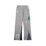 Men's sweatpants from a fashion brand are classic style splashed with graffiti, letter print, and loose slacks