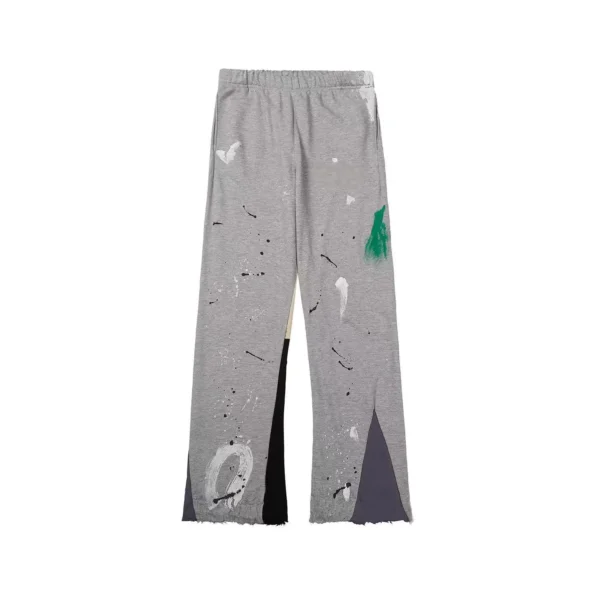 Men's sweatpants from a fashion brand are classic style splashed with graffiti, letter print, and loose slacks