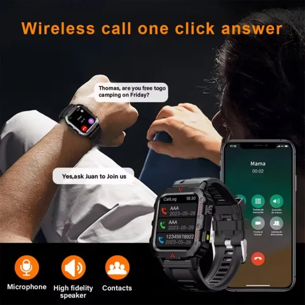 2025 Smartwatch For XIAOMI New GPS Smart Watch Men 1.71 Inch HD Display GPS & Make/Receive Phone Calls 400mAh Battery Braceletes