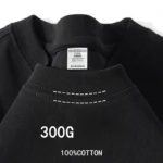 300g Cotton T Shirts Men Short Sleeved Heavyweight Summer Round Neck Loose Breathable Shirt for Men Women Basic Tee