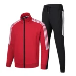 Sports set, men's school uniform, 2024, new toe tie cotton resistant jacket, sweater, casual pants, stand up collar bar set, two