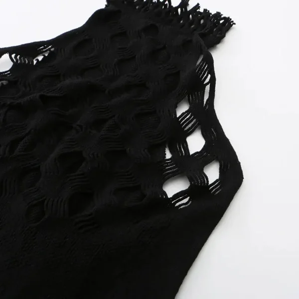 1PC Sexy Women Fishnet See Through Cover Up Bodysuit Hollow Out Halter Beachwear Bodystocking Without Underwear Swimsuit K298