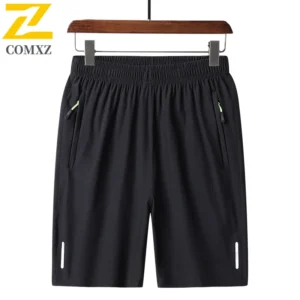 2025 New Trendy Ice Silk Quick-Dry Casual Outdoor Sports Shorts for Men - Large Size 5-Inch Shorts, Breathable & Comfortable