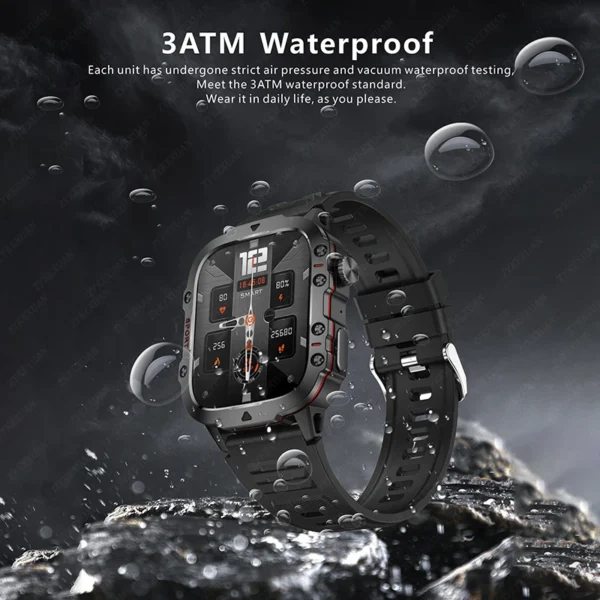 2025 For Xiaomi New Rugged Military GPS Smart Watch Men Bluetooth Call Health Monitoring AI Voice Sports Waterproof Smartwatches