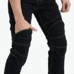 Men Jeans Embroidery Motorcycle Pants Pantalon Motocross Belt Protective Gear option Motorcycle Driver License Test Motos Jeans