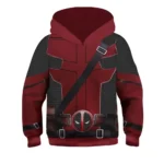 Boys Girls Deadpool Wolverine Cosplay Costume Superhero 3D Print Pullover Hoodies Jacket Sweatshirts for Halloween Party