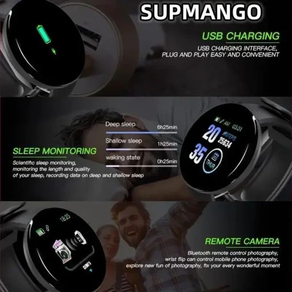 B41 Smart Watch Multi Function Step Connected Smart Watch For Men And Women Suitable For And Android