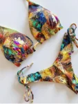 RUOTONGSEPT 2023 Popular Womens Beachwear Sexy Bikinis Set Hot Sport Swimwear Push-Up Padded Swimsuit Exquisite Bather Swimwear