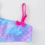 Girl's Swimsuit Fashion Mermaid Scale Print Children's Bikini Swimsuit