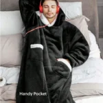 150cm Super Long Flannel Blanket Cold-proof Nightgown Pyjamas Sleeves Winter Hoodies Sweatshirt Women Men Pullover Fleece Giant