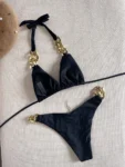 RUOTONGSEPT New Sexy Bikini 2023 Triangle Bathing Suit for Women Brazilian Bikini Set 2-piece Halter Swimwear Push Up Swimsuit