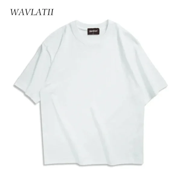 100% Cotton Five Half Sleeve Men's Women Summer T-shirt Loose Short-sleeved Casual Basic Shirt O Neck Solid Color Oversize
