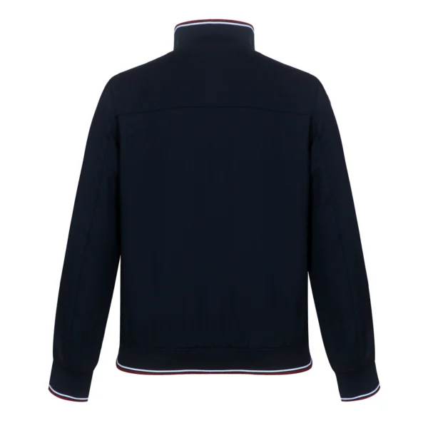 Men's Baseball Jacket Spring Thin Zipper Stand Collar Top Navy Blue Student Sports Jacket