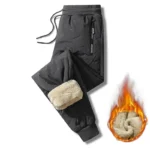 Clearance_Winter Sweatwear Men Plush Thick Fleece Sweatpant Lambswool Thermal Trousers Casual Pants Waterproof Windproof Warm Co