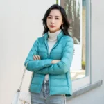 Women Spring Jacket Fashion Short Ultra Lightweight Packable Puffer Coats 15 Colors Female Down Warm Korean Slim Fit Parkas 5XL