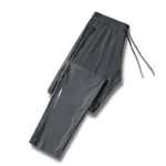 Men's solid color pants summer ice silk elastic quick drying loose sports pants suitable for casual and business wear M-8XL