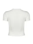 Halter Neck Lace Trim Bow Cute Black Y2K T-Shirt Women Button Up Slim Short Sleeve White Tees Sweet Balletcore Clothing