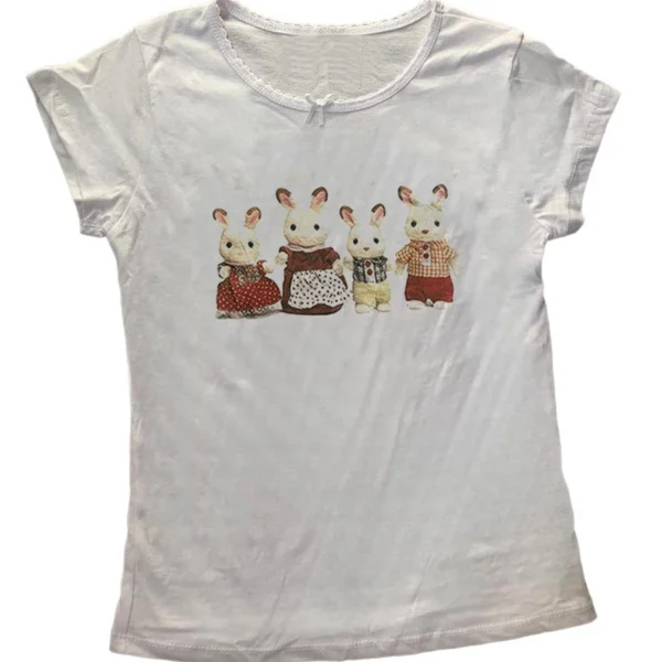 2000s Top Aesthetics Letter Print Baby Tees Y2k Style Streetwear Short Sleeve Cute Vintage Crop Top Women Fashion Punk Emo Girls